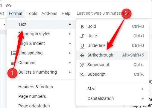 How To Apply Strikethrough To Text In Google Docs Thefastcode